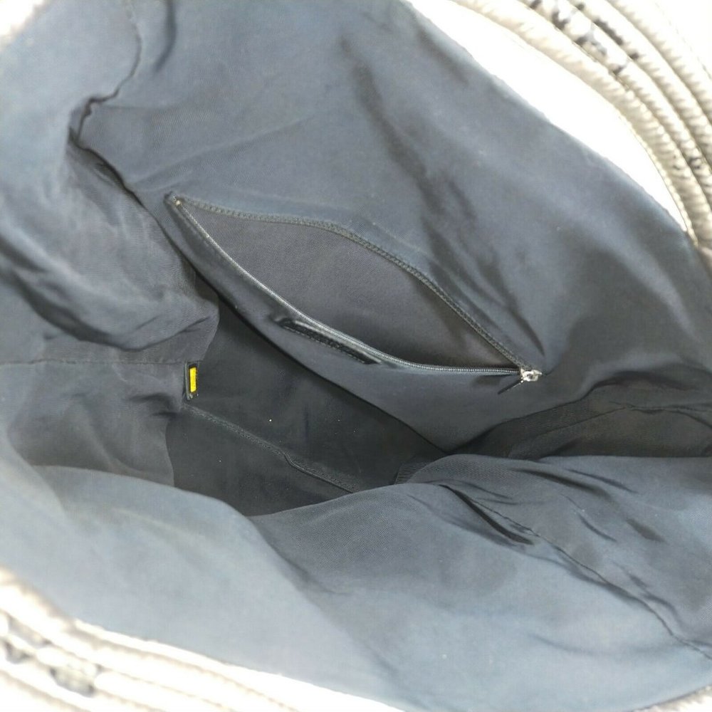 authentic Chanel Shoulder Bag Metalic Nylon - Picture 8 of 9